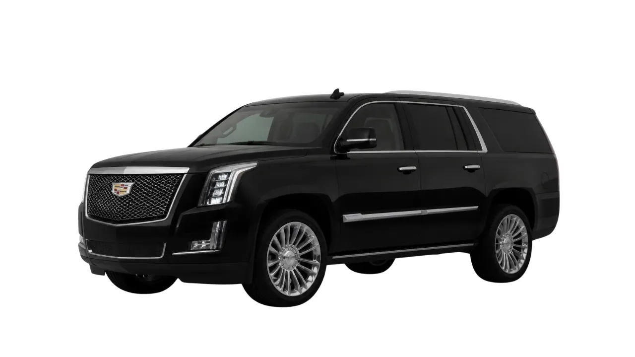 Black Cadillac Escalade, executive luxury suv in the DFW Airport Taxi Limo fleet