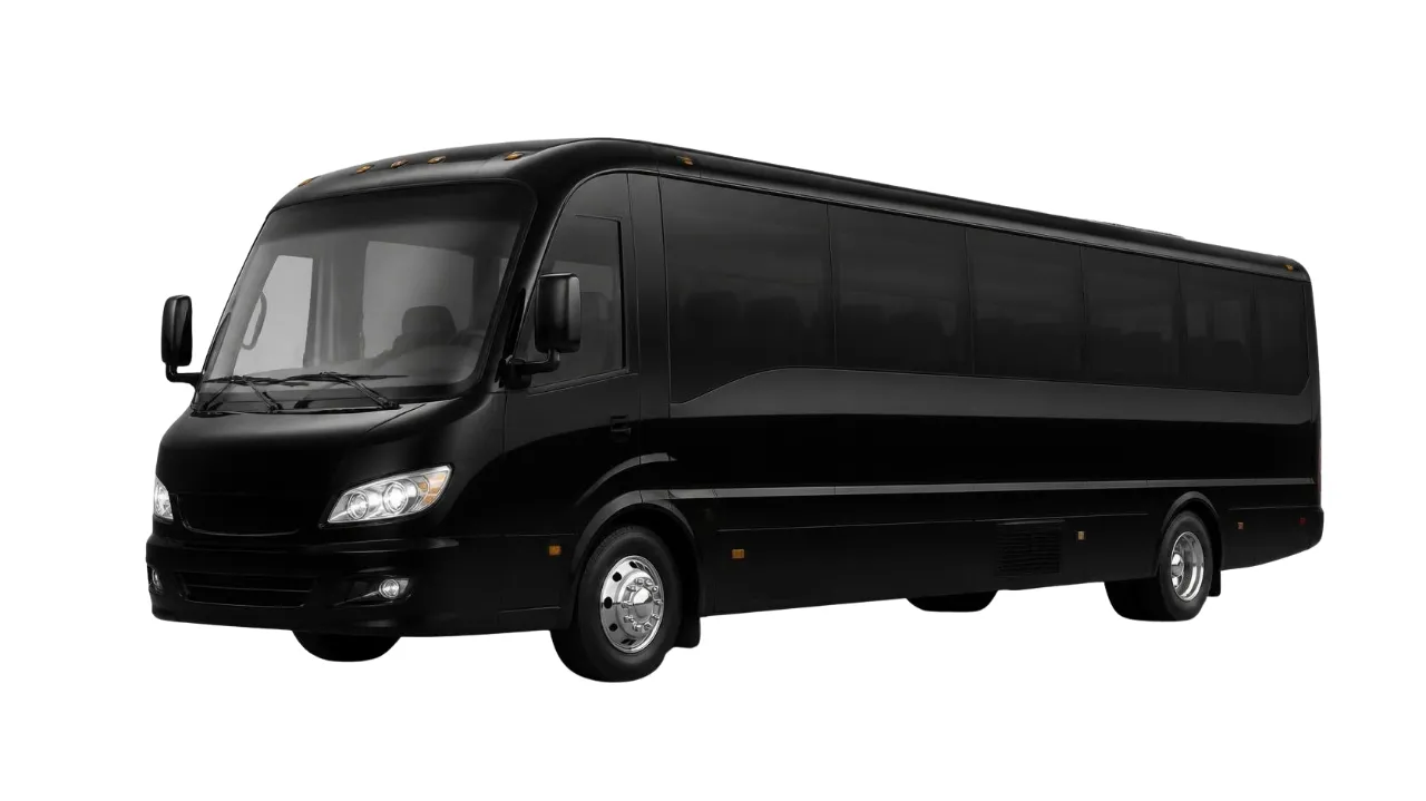 Black Mini Coach, executive mini coach in the DFW Airport Taxi Limo fleet
